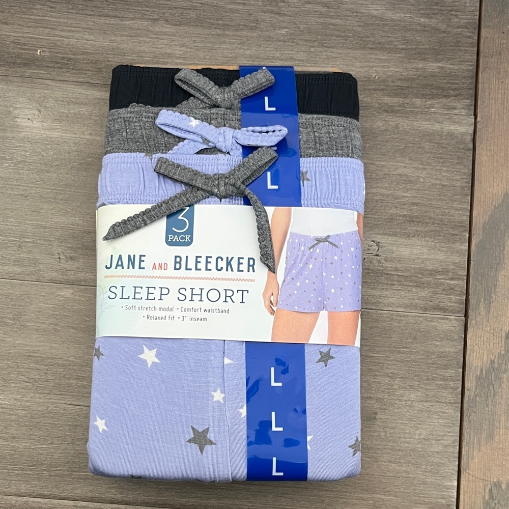 Jane and Bleecker Men's Boxer Shorts 3-Pack - Black, Gray, Light Blue